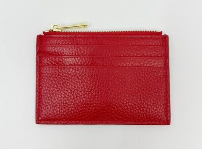 Everyday Wallet Red + Gold Chain