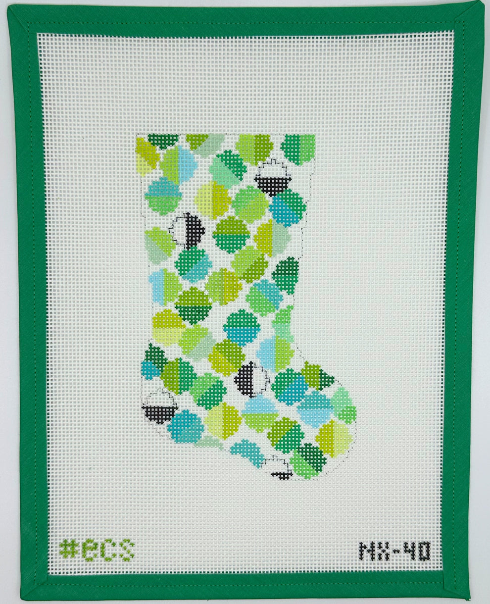 mini stocking canvas libby Three Palms Needlework