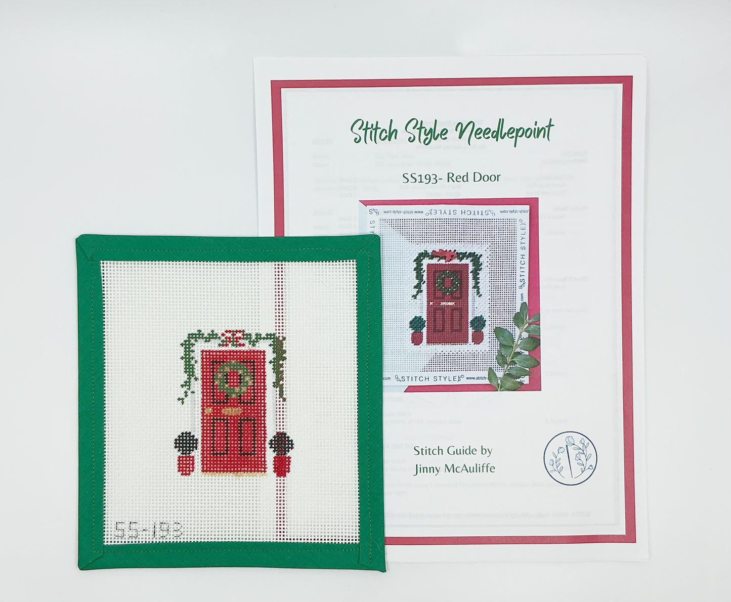 Red Christmas Door