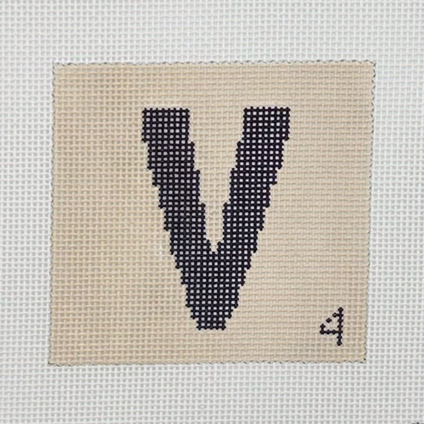 Scrabble Tile V - BW89