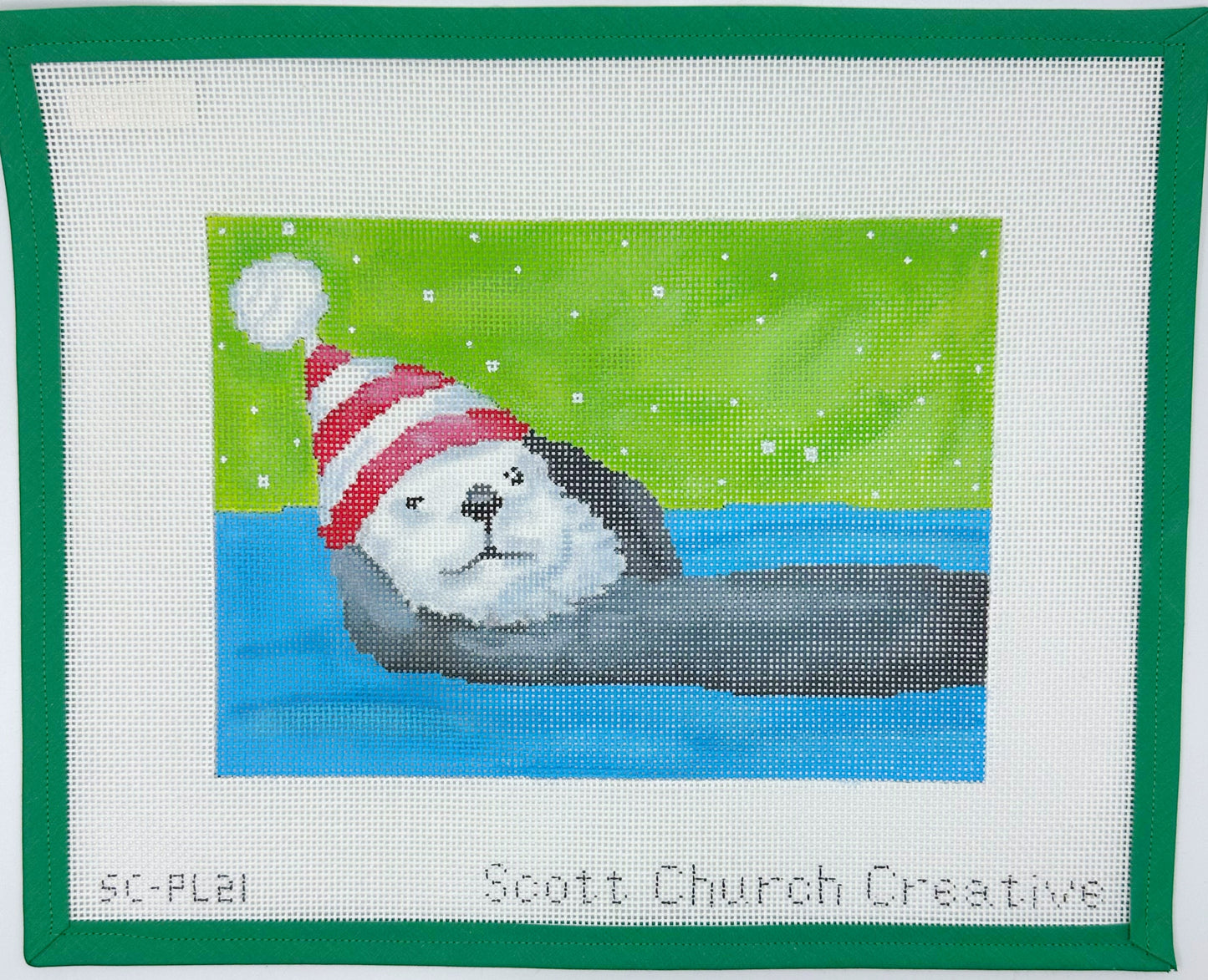 SC-PL21 Otter with Santa Hat