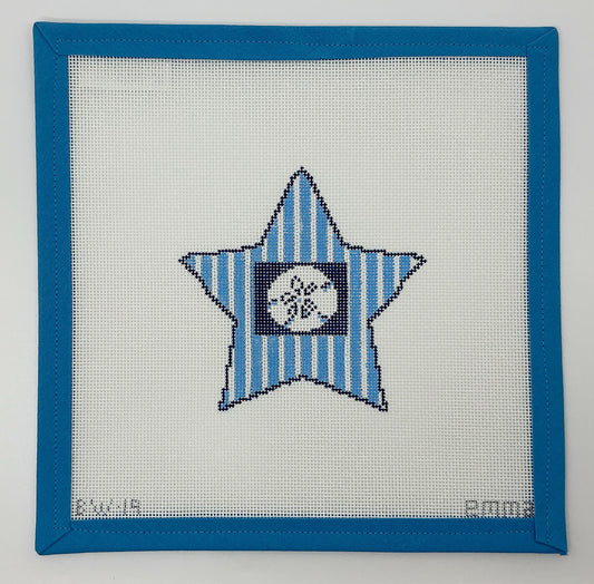 Star with Sand Dollar Shell Ornament - BW19EW