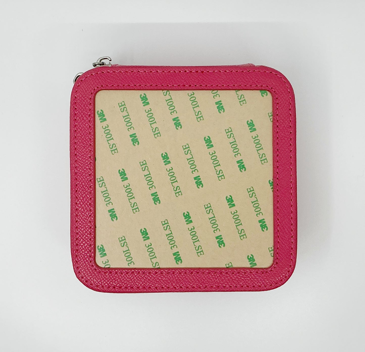 5" Leather Jewelry Box - Coral