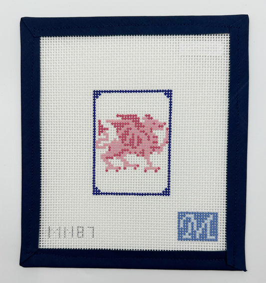Red Dragon Mah Jong Tile