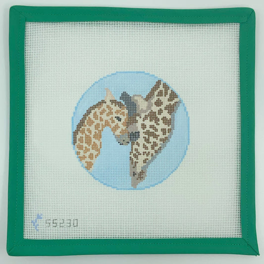 Mom and Baby Giraffe