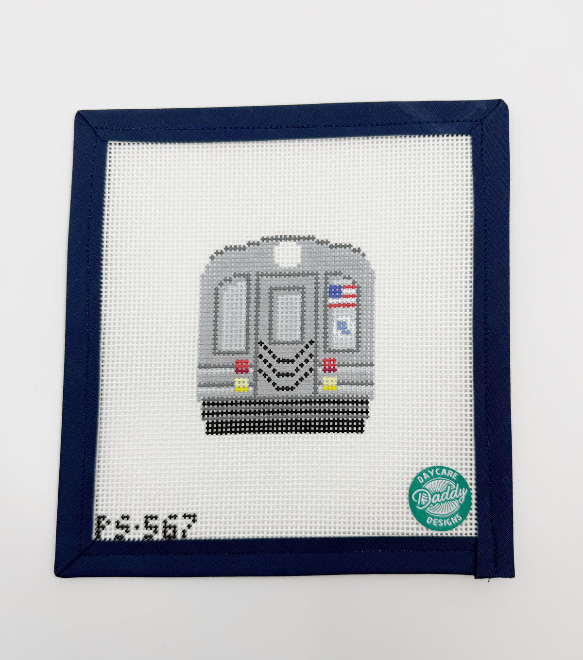 Subway Car Needlepoint Canvas