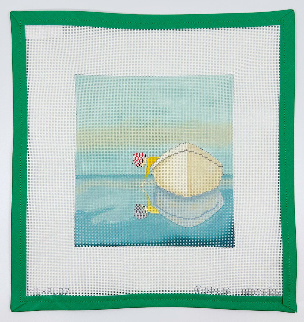 MLPL07 Rowboat with Little Boy Three Palms Needlework