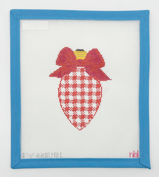 Bow Bulb Red Gingham - BW2281NBL