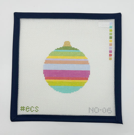 striped round bauble