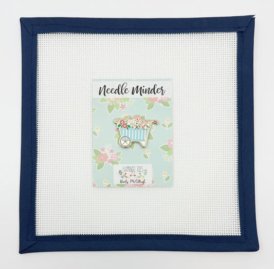 Spring Floral Wheelbarrow Needle Minder