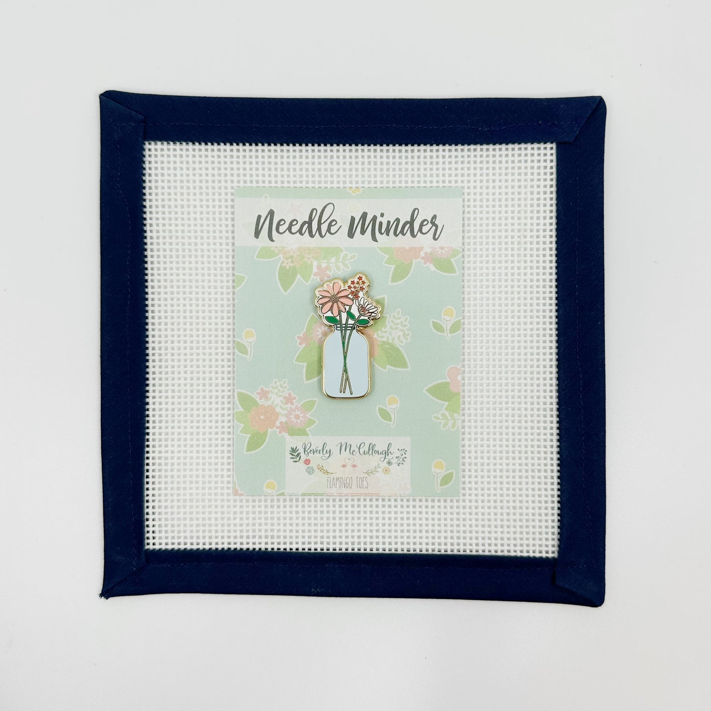 Mason Jar Vase Needle Minder