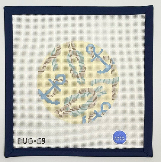 Nautical Knots Coaster - Neutrals