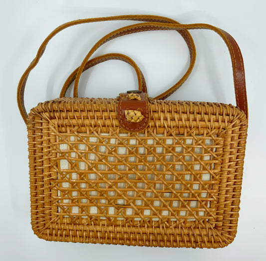 Rattan Crossbody Bag