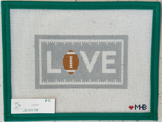 LOVE Football Gray Scale