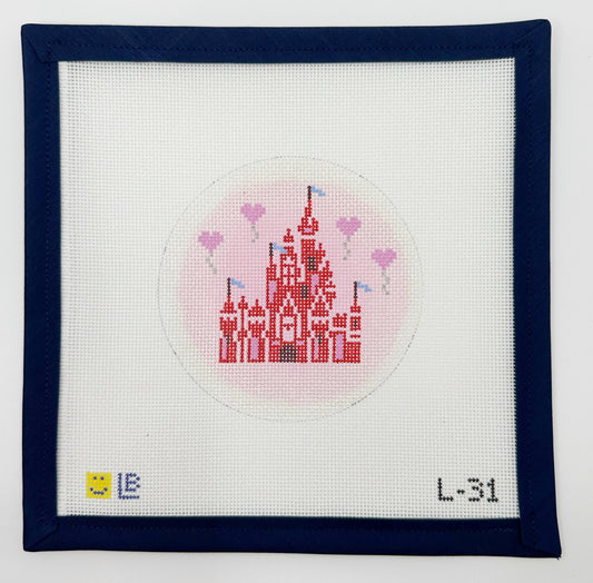 Love Castle with Heart Balloons