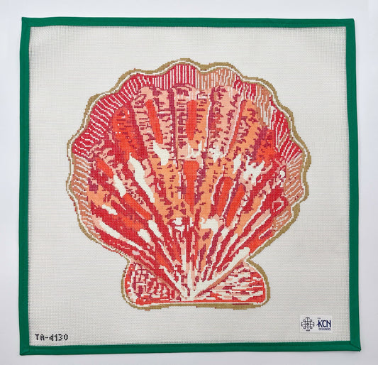 Scallop Canvas - Orange