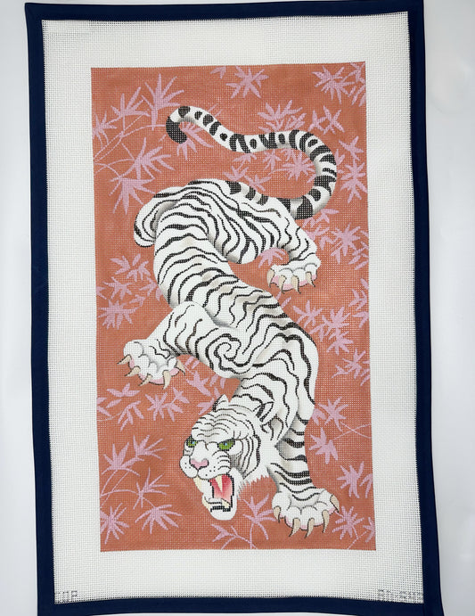 White Tiger Trifold Clutch - AN543