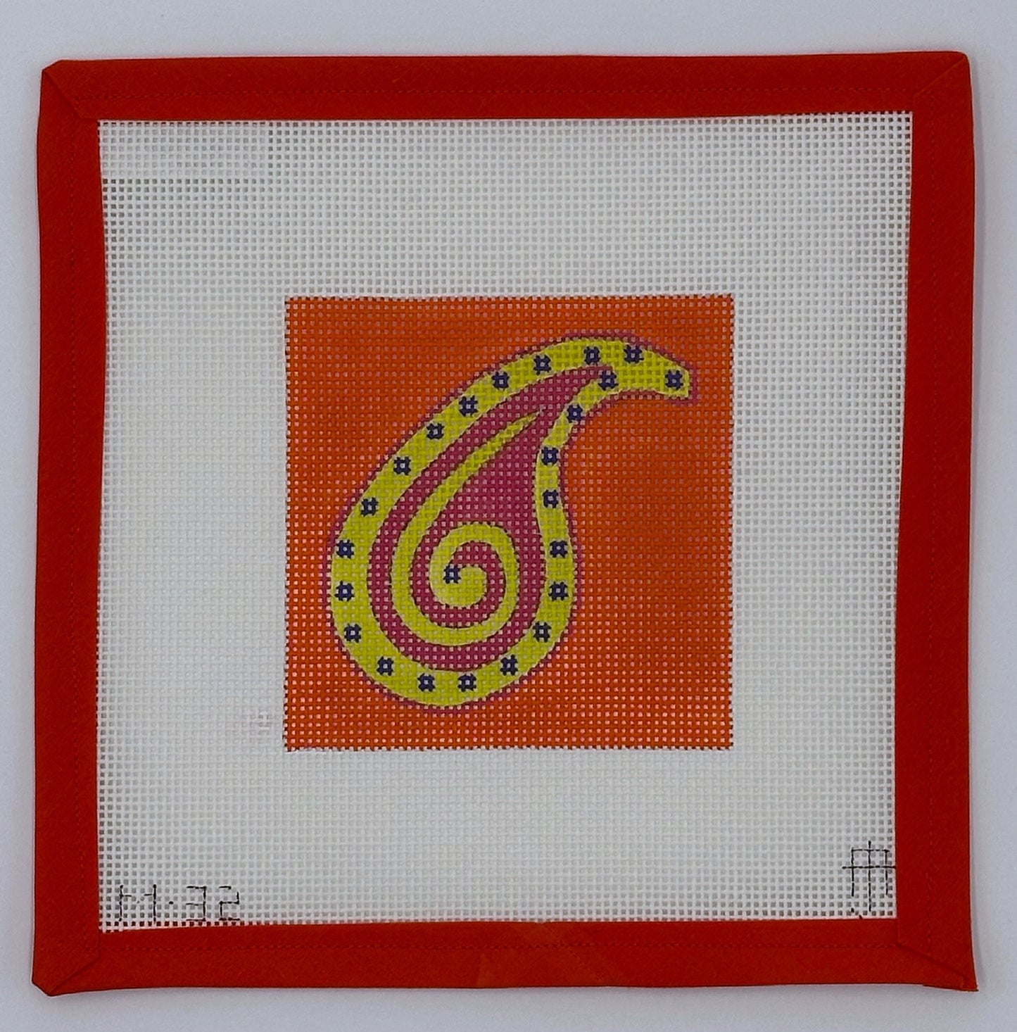 Orange Paisley