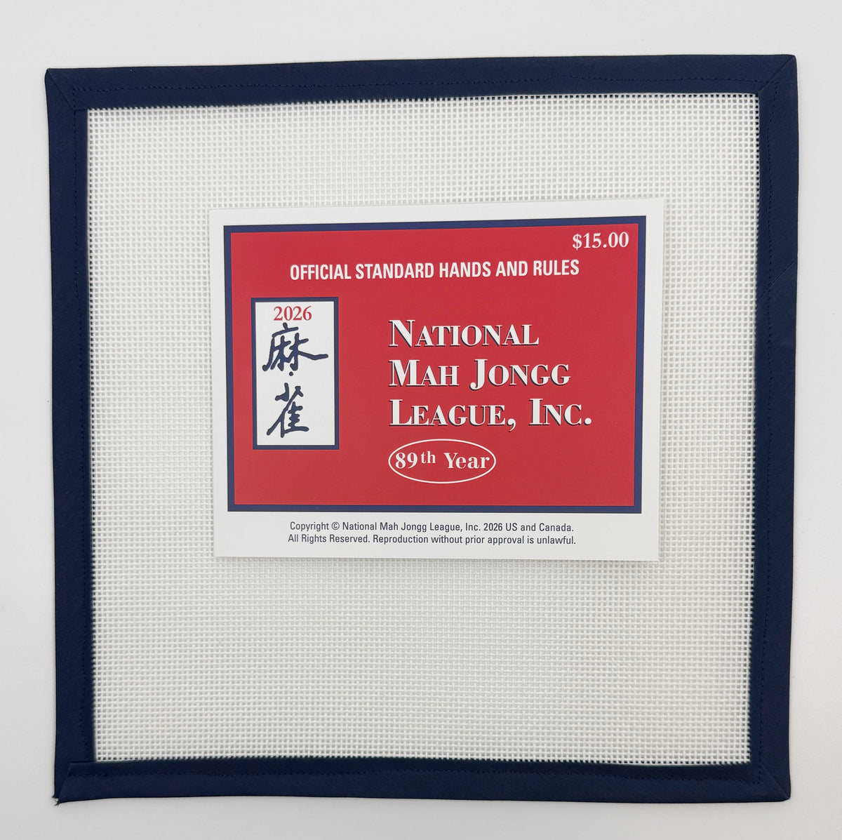 National Mah Jong League Card - Large Print