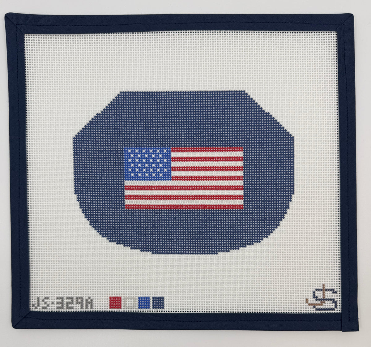 American Flag Kiss Lock Bag