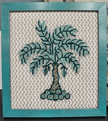Classic Blue Palm Tree