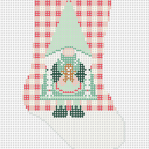 Gnome Mini Stocking - Girl Holding Gingerbread