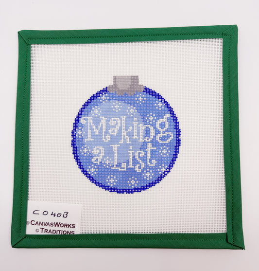 Making a List Ornament CO40B