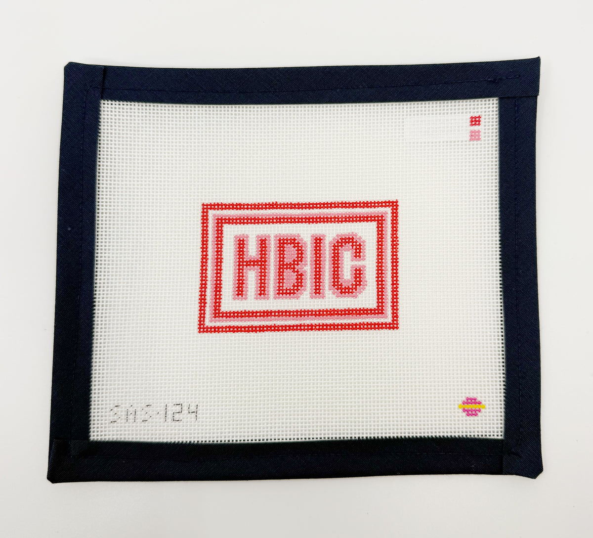 Mini HBIC Needlepoint Canvas - Pink