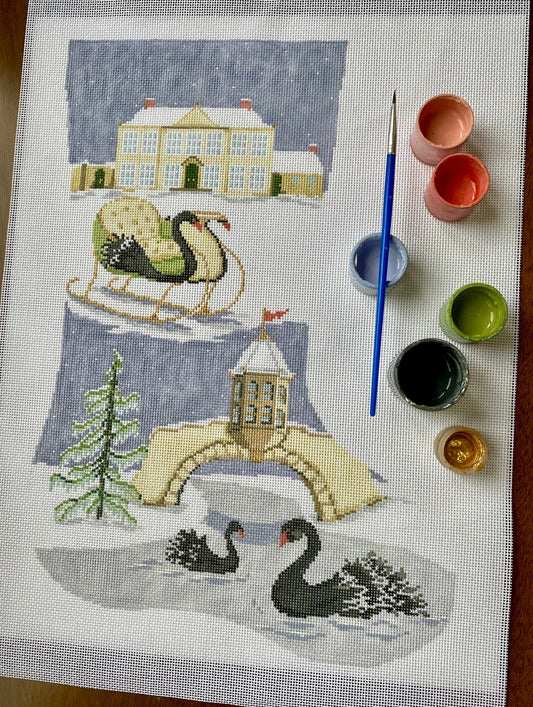 The Black Swan Stocking - TRUNK SHOW - 19L