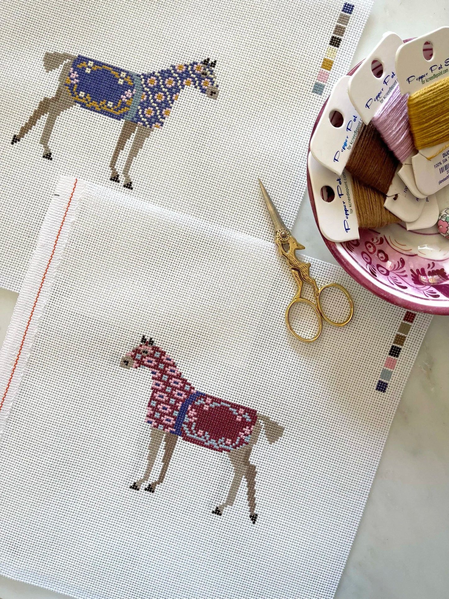 Horse Collection in Burgundy - TRUNK SHOW - DD-1B