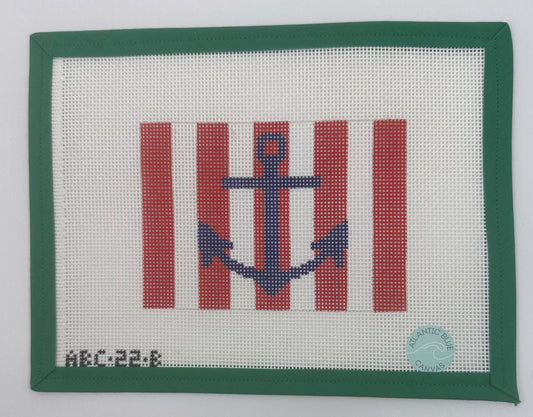 Patriotic Striped Anchor - Navy