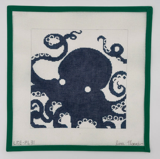 Octopus on Blue