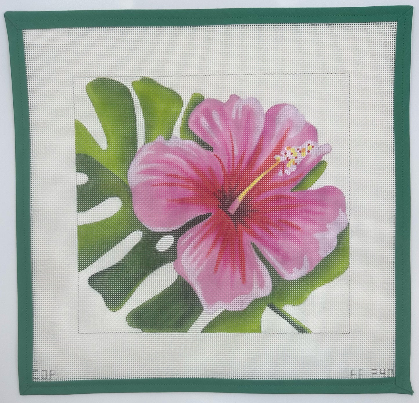 FF240 Hibiscus and Palm Leaf