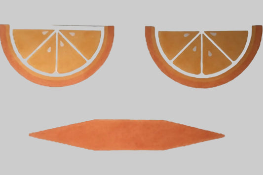 Large Orange Wedge