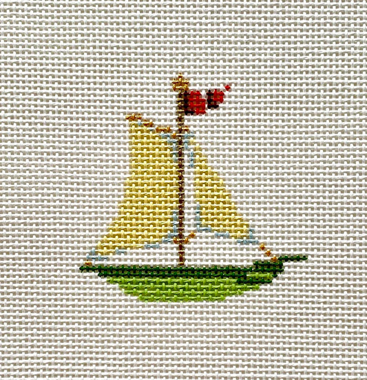 Victorian Christmas Sailboat - TRUNK SHOW - 18Y-H